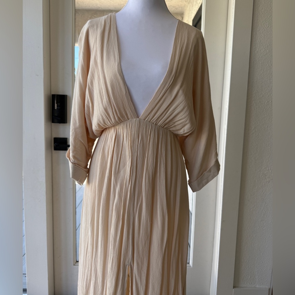 Girl and the Sun beige Maxi Dress - Picture 3 of 7